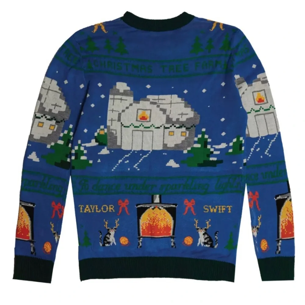 NEW Taylor Swift Christmas Tree Farm Sweater - Picture 2 of 9